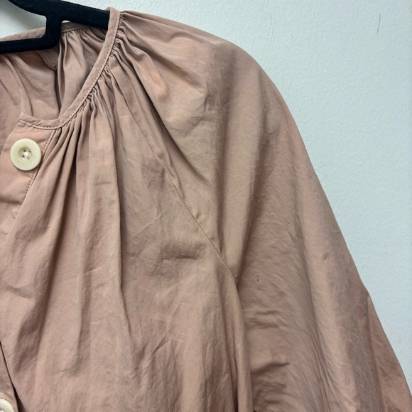 J. Crew Tie-Sleeve Button Front Dress in Cotton Poplin - Picture 5 of 14